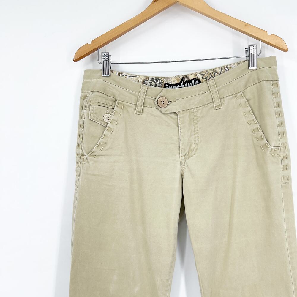Vintage Freestyle Flare Khaki Skater Pants Size 11 - Picture 4 of 8